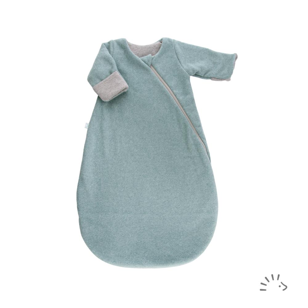 Schlafsack Newborn 60 cm Baumwollfleece zweilagig 2.0 TOG