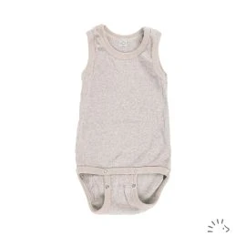 Ärmelloser Body aus Baumwolle