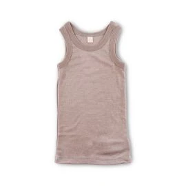 Unterhemd 0/0 Arm Wolle-Seide