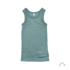 Unterhemd 0/0 Arm Wolle-Seide