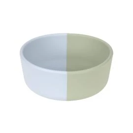 Silicone Bowl Lemon blau grün