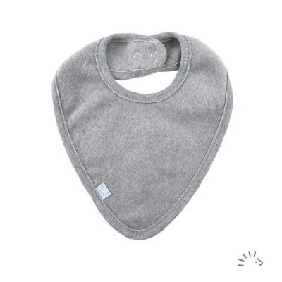 Triangular scarf cotton fleece 