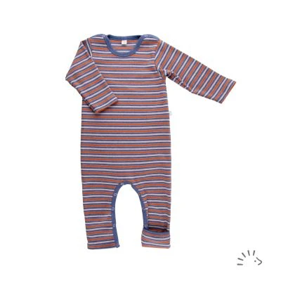 Overall without feet interlock