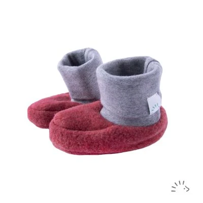 Babyschuh aus Baumwollfleece 
