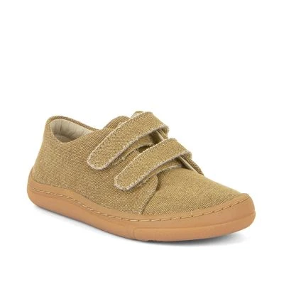 Barefoot vegan canvas shoes with velcro