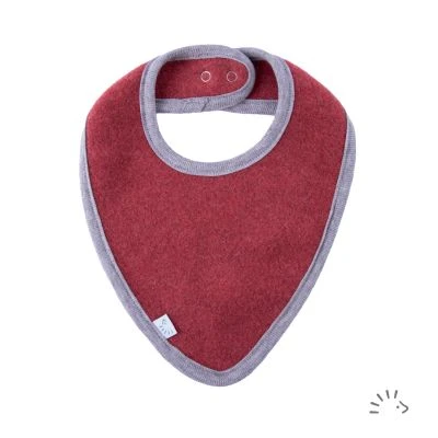 Triangular scarf cotton fleece 