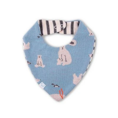 Triangle Scarf Jacquard Polar Bear