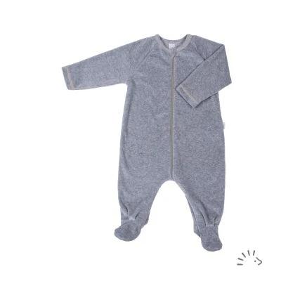 Overall with zip velours
