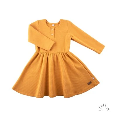 long sleeve dress miniwaffle