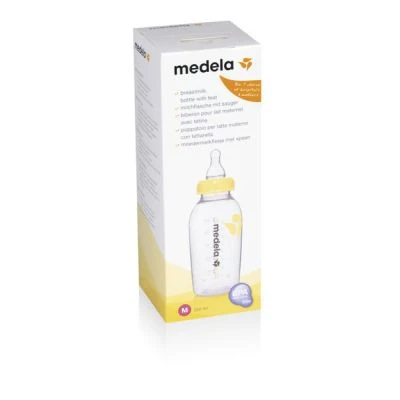 Medela breast milk bottle 250 ml with teat M