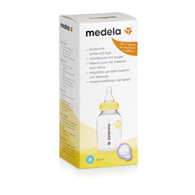 Medela breast milk bottle 150 ml with teat S