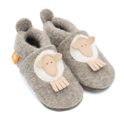 Orangenkinder slippers boiled wool sheep