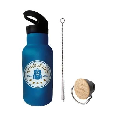 Thermotrinkflasche aus Edelstahl Schulkind