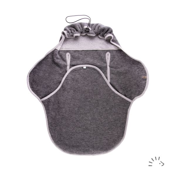 5-Punkt-Gurt Einschlagdecke Wollfleece GOTS