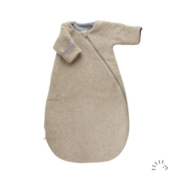 Schlafsack Newborn 60 cm Baumwollfleece zweilagig 2.0 TOG