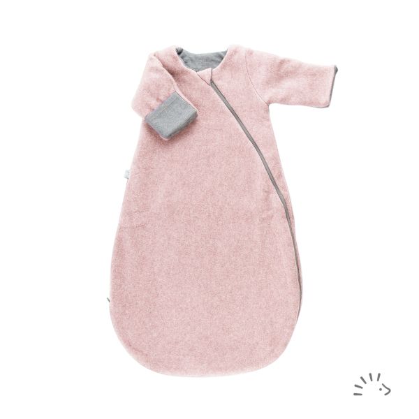 Schlafsack Newborn 60 cm Baumwollfleece zweilagig 2.0 TOG