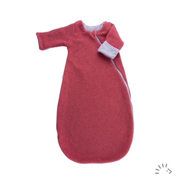 Schlafsack Newborn 60 cm Baumwollfleece zweilagig 2.0 TOG