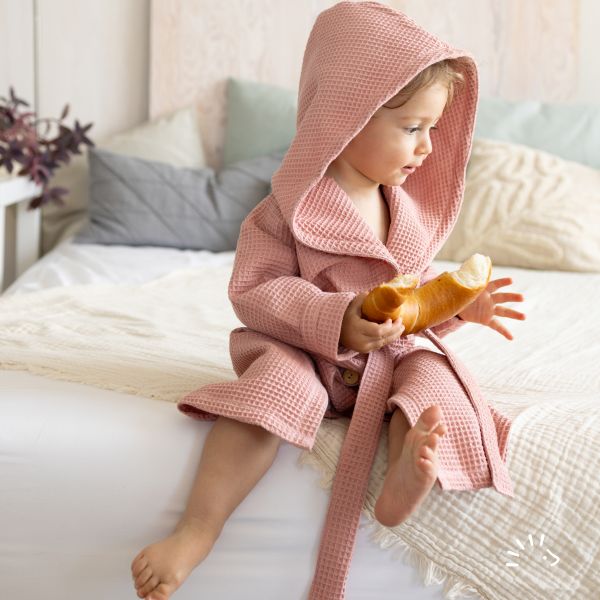 Bademantel Woven Waffle GOTS