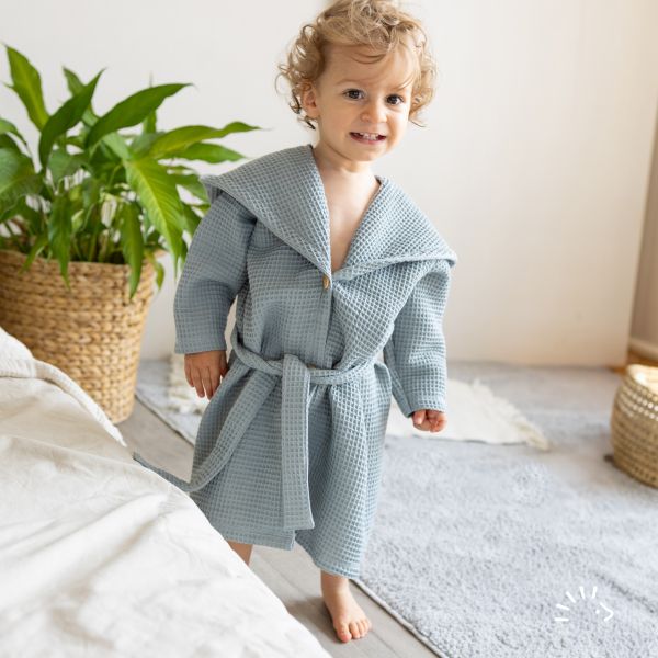 Bademantel Woven Waffle GOTS