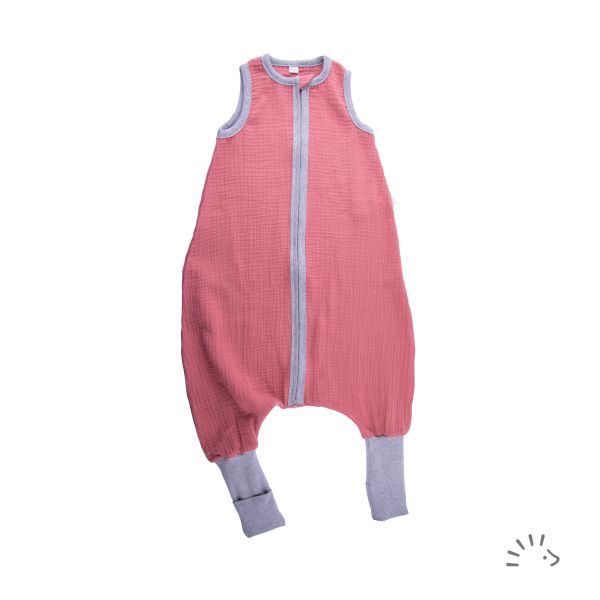 Schlafsack mit Beinen Musselin GOTS