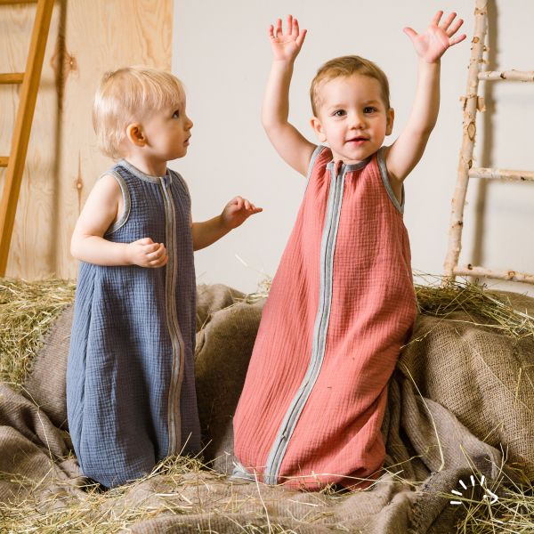 Schlafsack mit Beinen Musselin GOTS