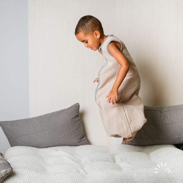 Schlafsack mit Beinen Musselin GOTS