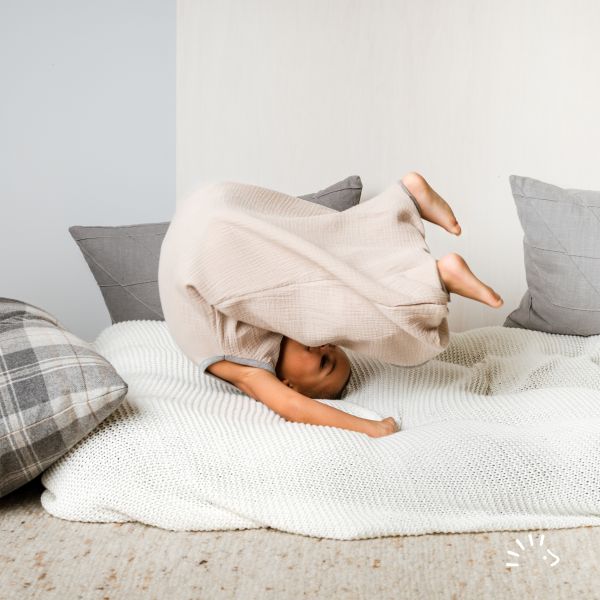 Schlafsack mit Beinen Musselin GOTS