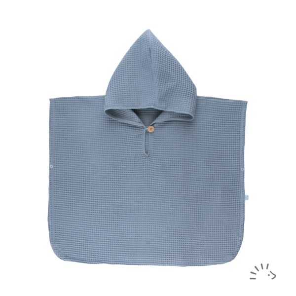 Poncho Woven Waffle GOTS