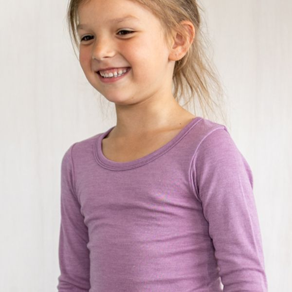 Unterhemd langarm Wolle-Seide GOTS