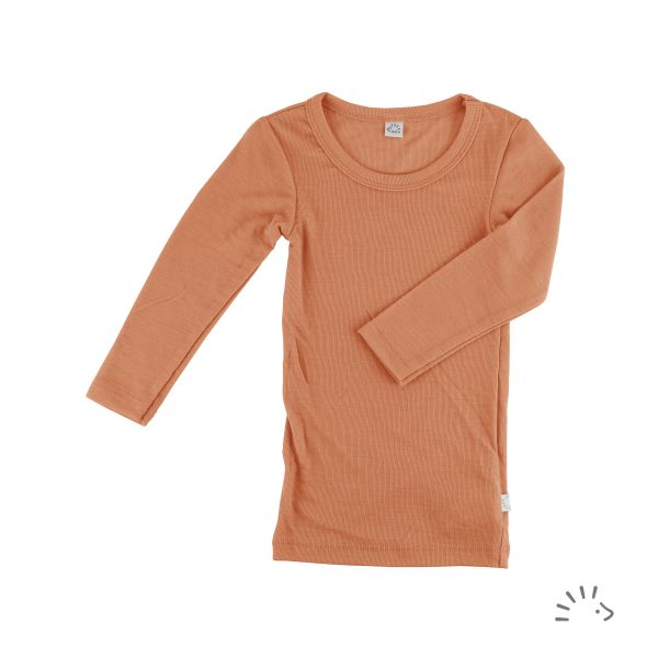 Langarm Unterhemd aus Wolle-Seide 