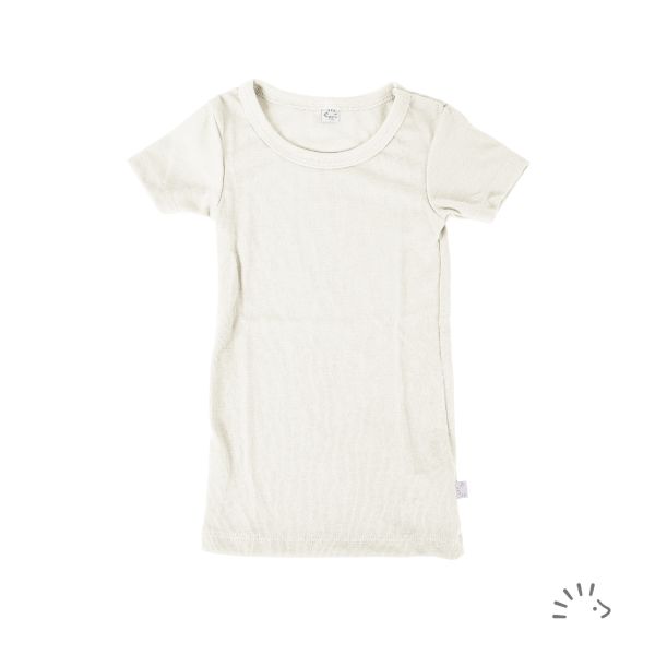 Unterhemd 1/2 Arm Wolle-Seide GOTS