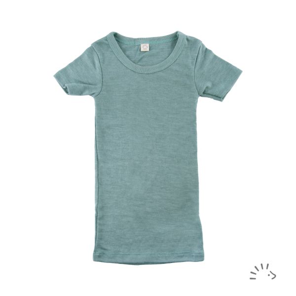 Unterhemd kurzarm Wolle-Seide GOTS