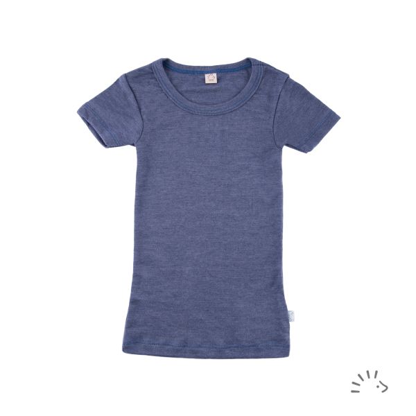 Unterhemd kurzarm Wolle-Seide GOTS