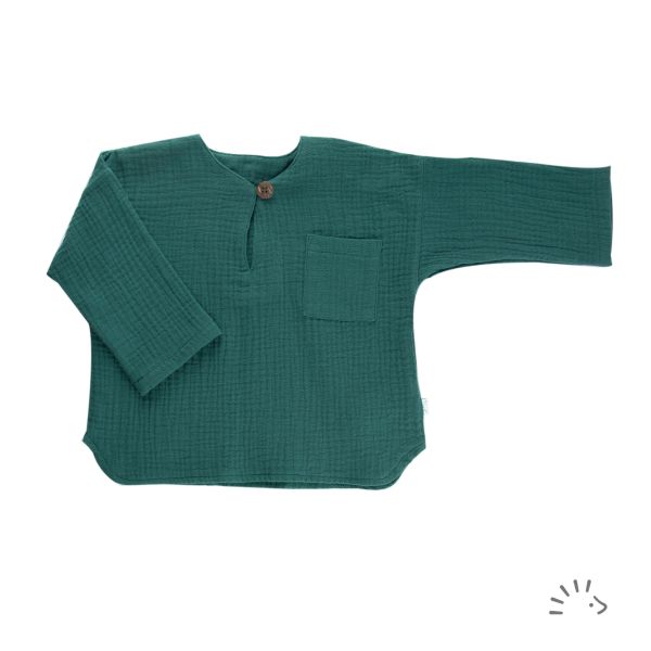 Langarm Shirt Musselin