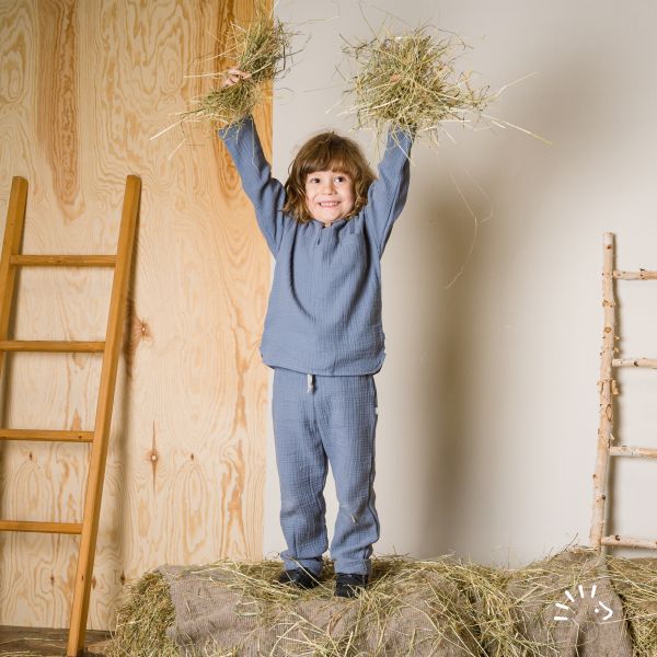 Langarmshirt Musselin GOTS