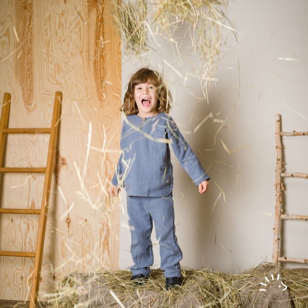 Langarmshirt Musselin GOTS