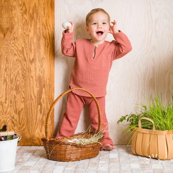 Langarmshirt Musselin GOTS