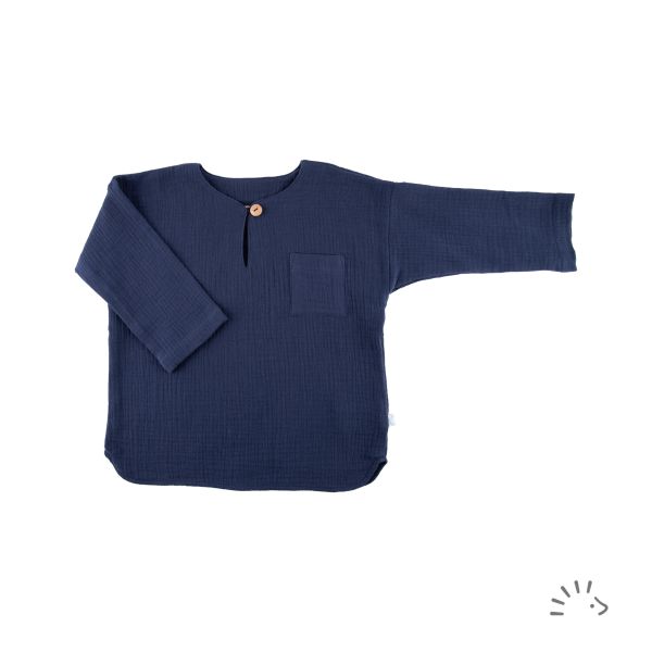 Langarmshirt Musselin GOTS