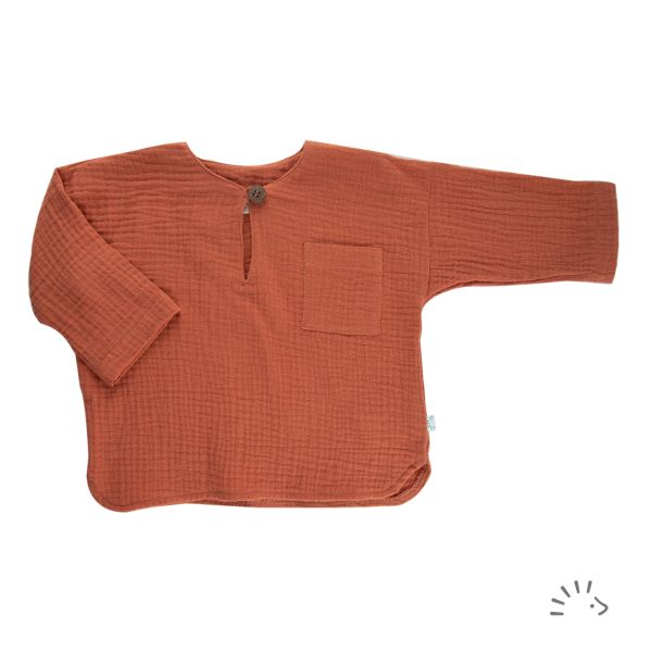 Langarm Shirt Musselin