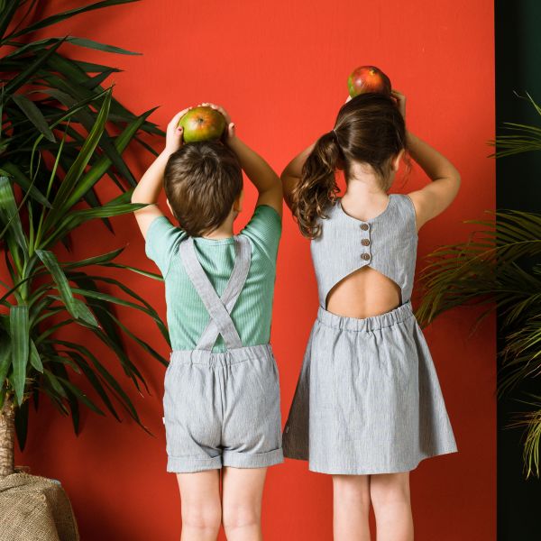 Latzhose Style LILU Twill GOTS