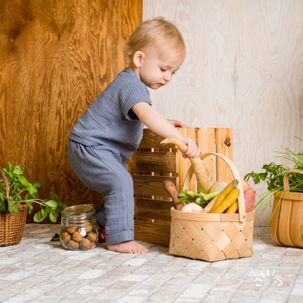 Hose mit Umschlag Musseline GOTS