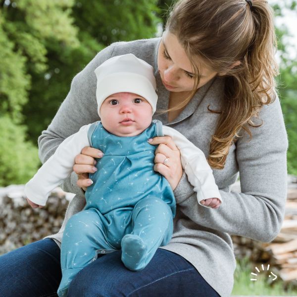 Strampler mit Falte Interlock