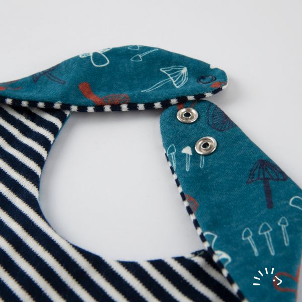 Dreieckstuch wendbar Interlock Organic