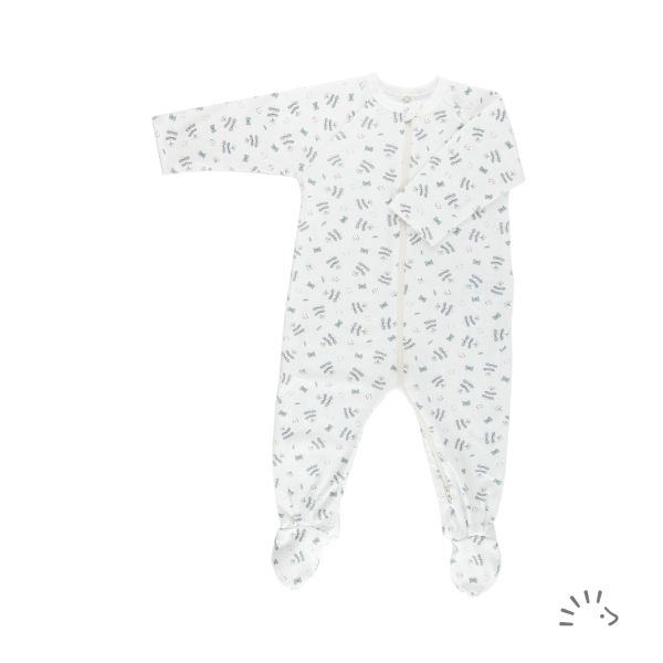 Overall mit Zipp Feinripp