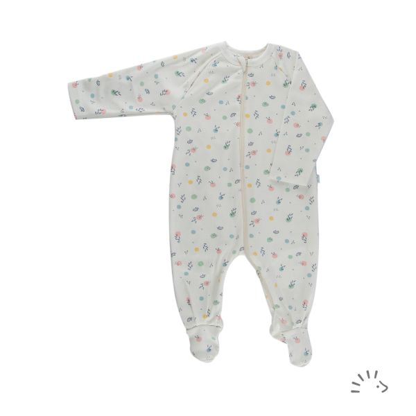 Overall Mit Zipp Feinripp GOTS