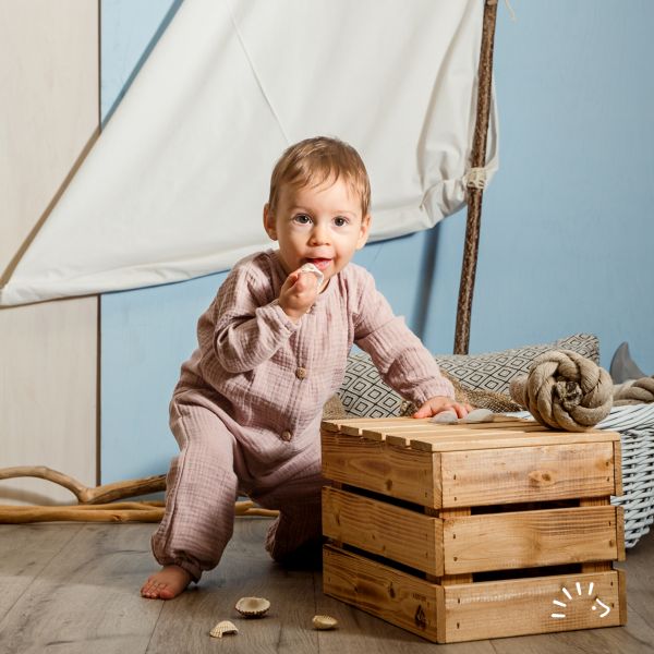 Langer Overall Musseline GOTS