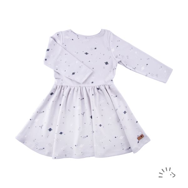 Kleid Langarm Interlock GOTS