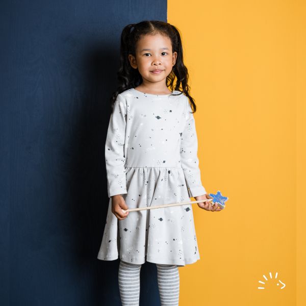 Kleid Langarm Interlock GOTS