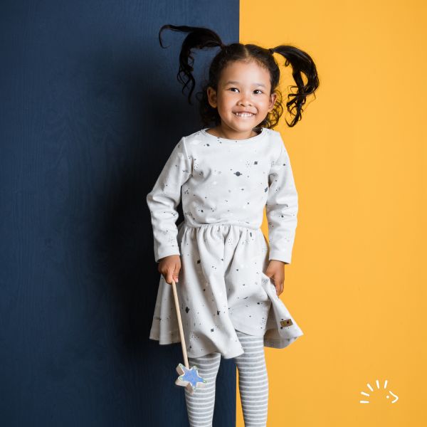 Kleid Langarm Interlock GOTS