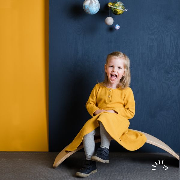 Kleid Langarm Miniwaffle GOTS